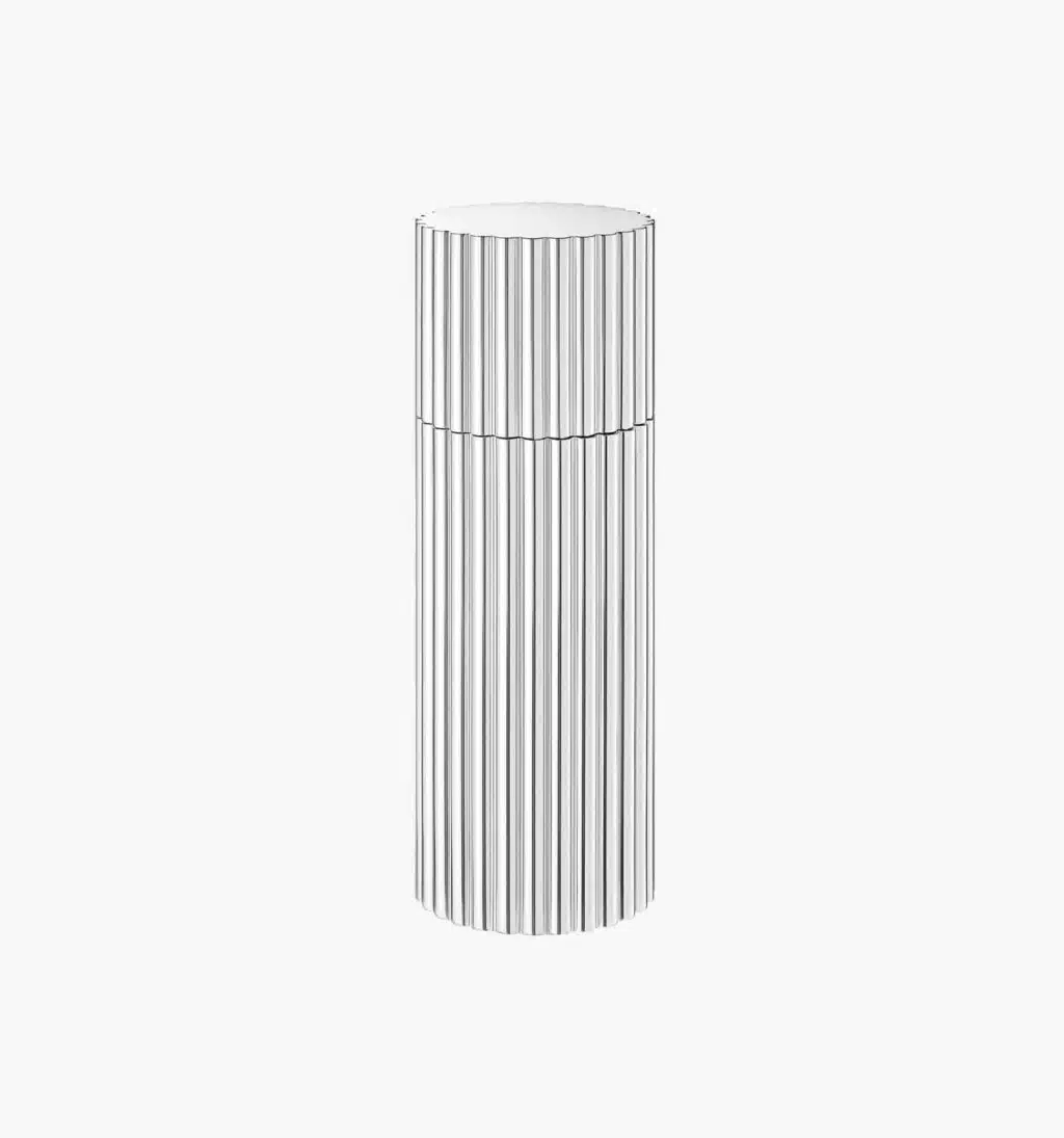 Spices mill in silver brass from Granville collection from Puiforcat