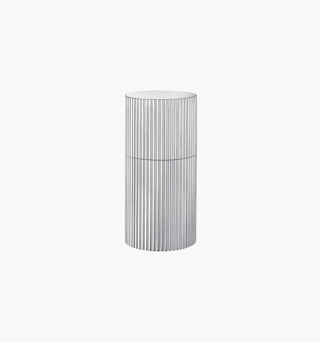 Nutmeg mill in silver brass from Granville collection from Puiforcat