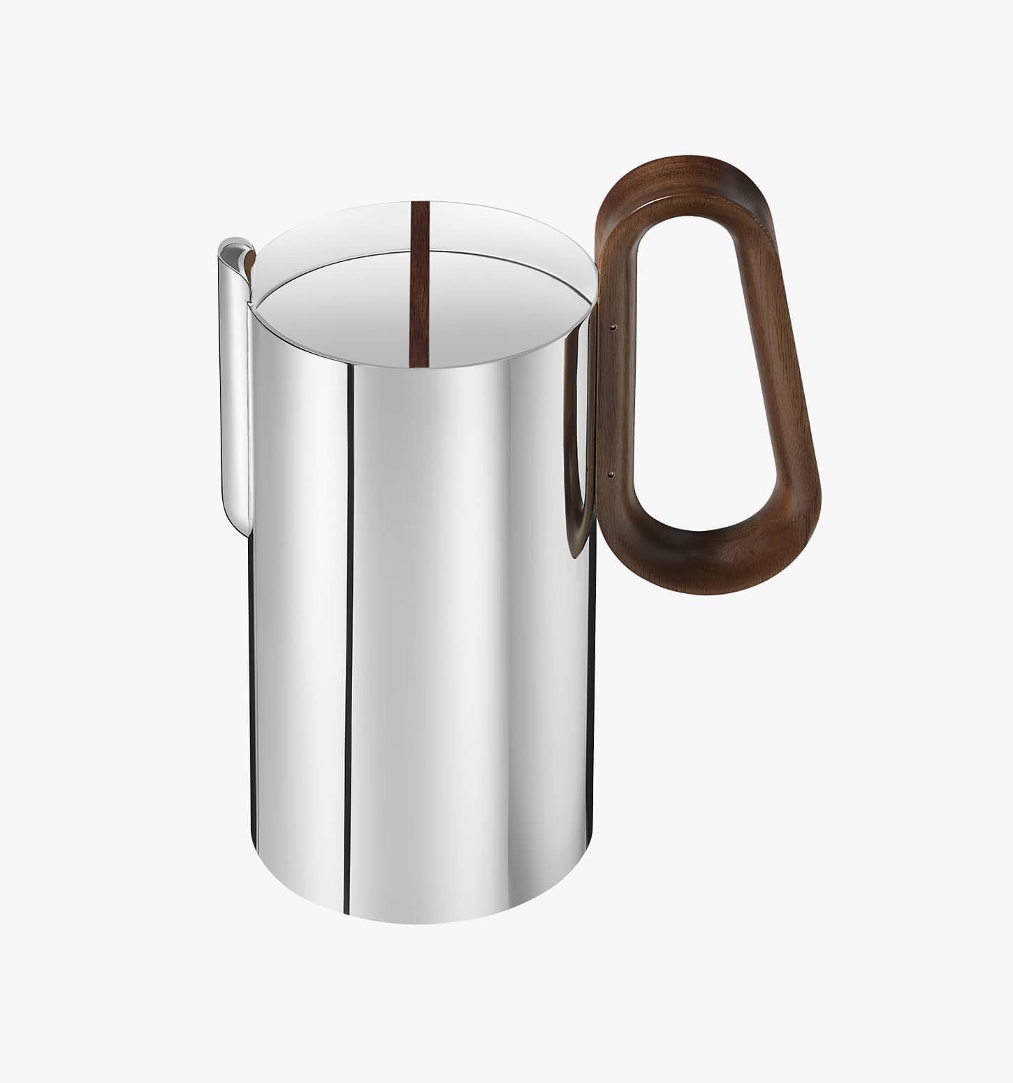 Coffee pot in silver plated and walnut from Phi collection from Puiforcat