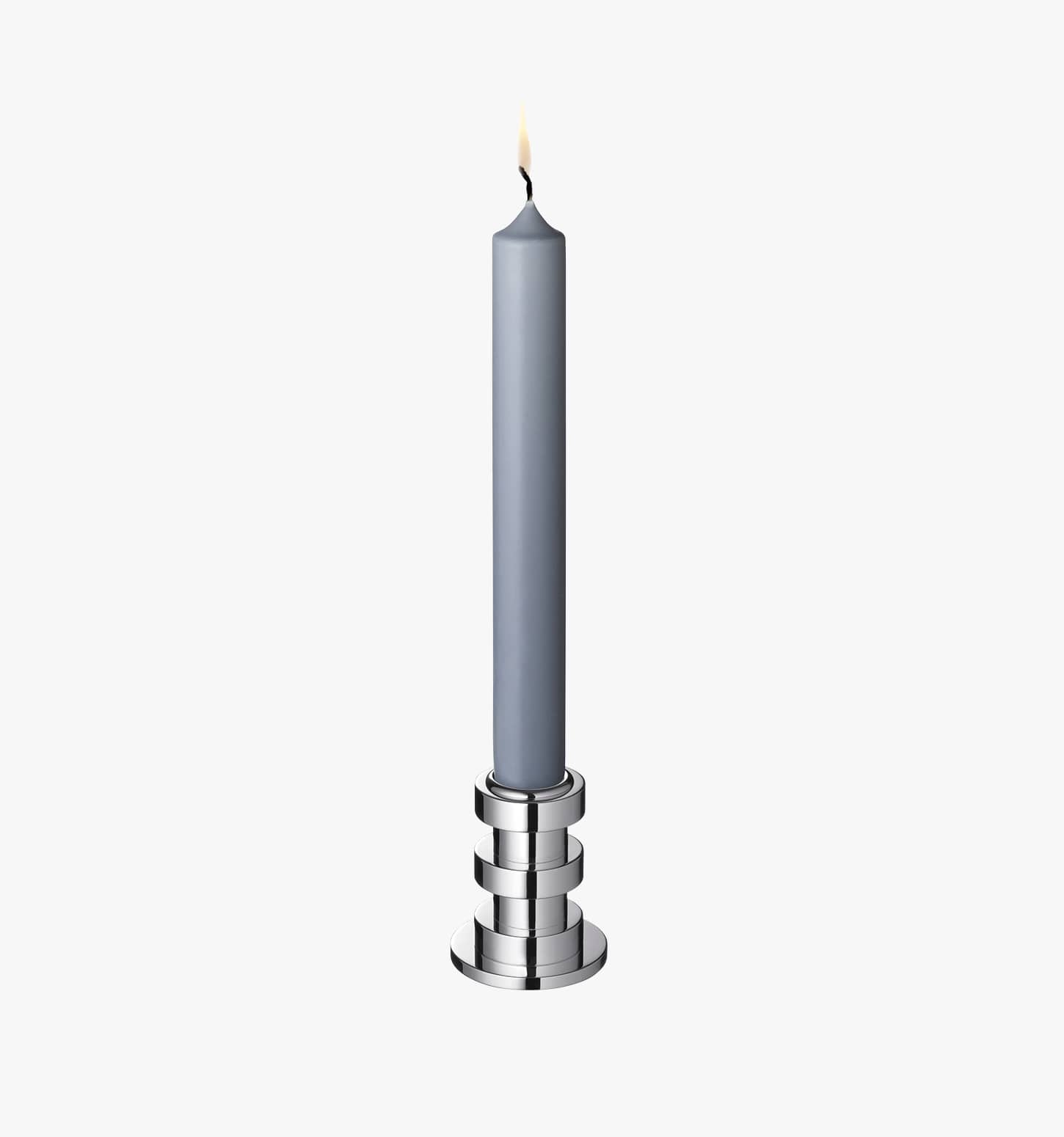Small candlestick in silver plated from Ruban collection from Puiforcat