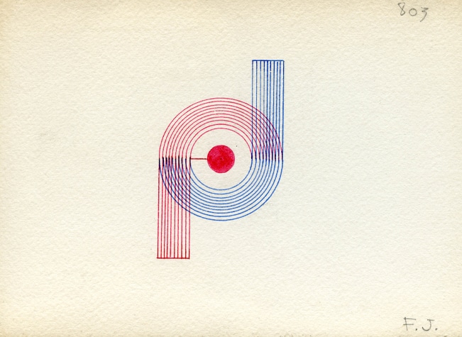 Monogramme FJ par Jean Puiforcat