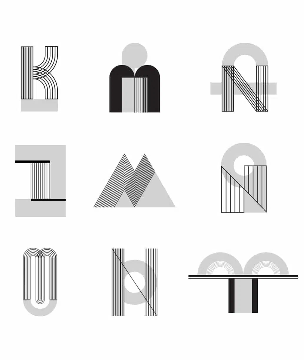 Monograms created by Jean Puiforcat