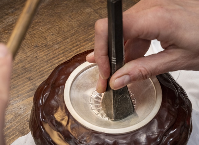 Etching technique of silversmithing