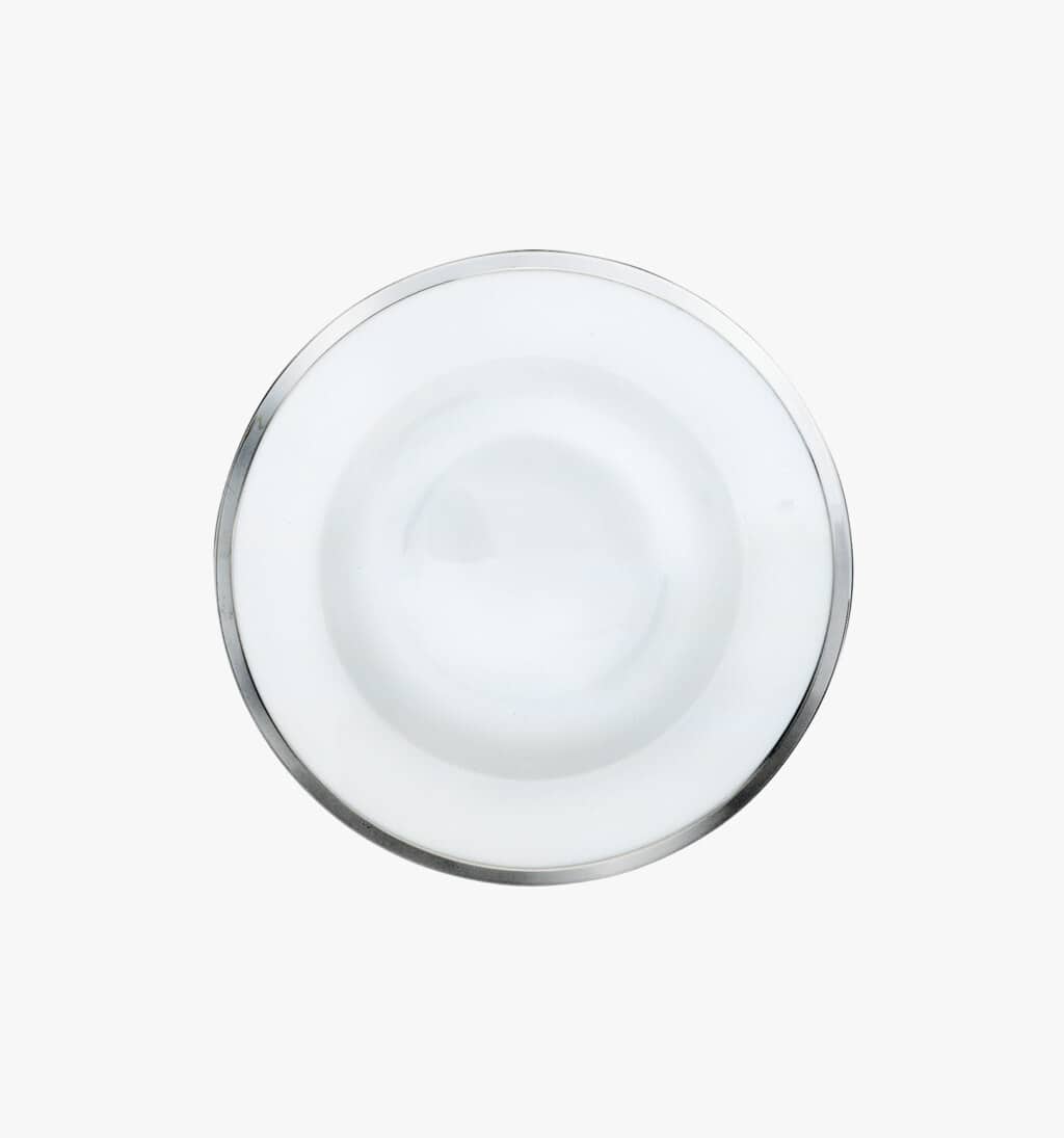 Puiforcat Cercle d'orfèvre collection in porcelain and sterling silver - soup plate