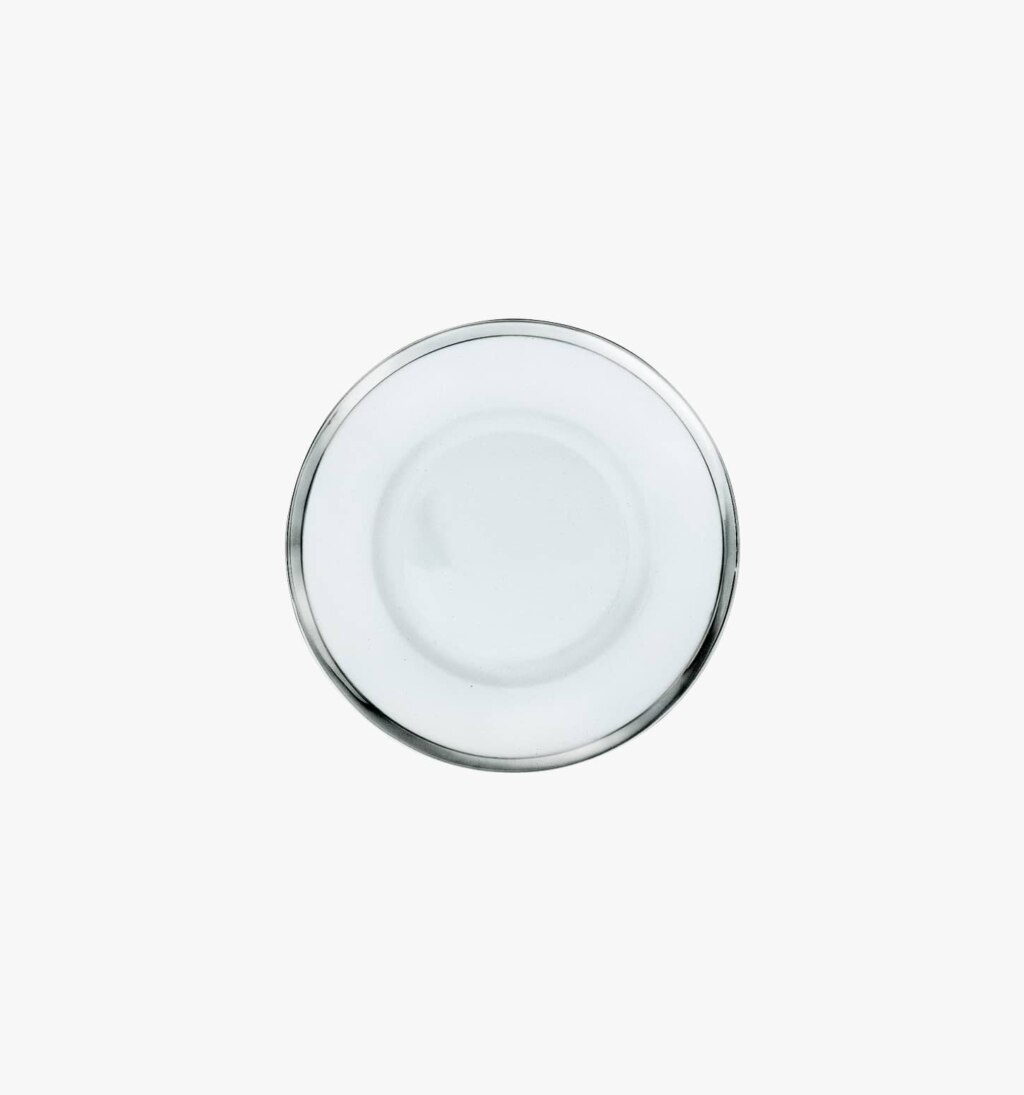 Puiforcat Cercle d'orfèvre collection in porcelain and sterling silver - bread & butter plate