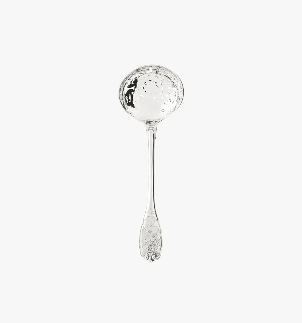 Pierced sauce spoon from Elysée collection in sterling silver