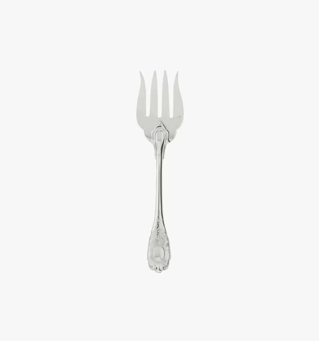 Cold meet serving fork from Elysée collection in sterling silver