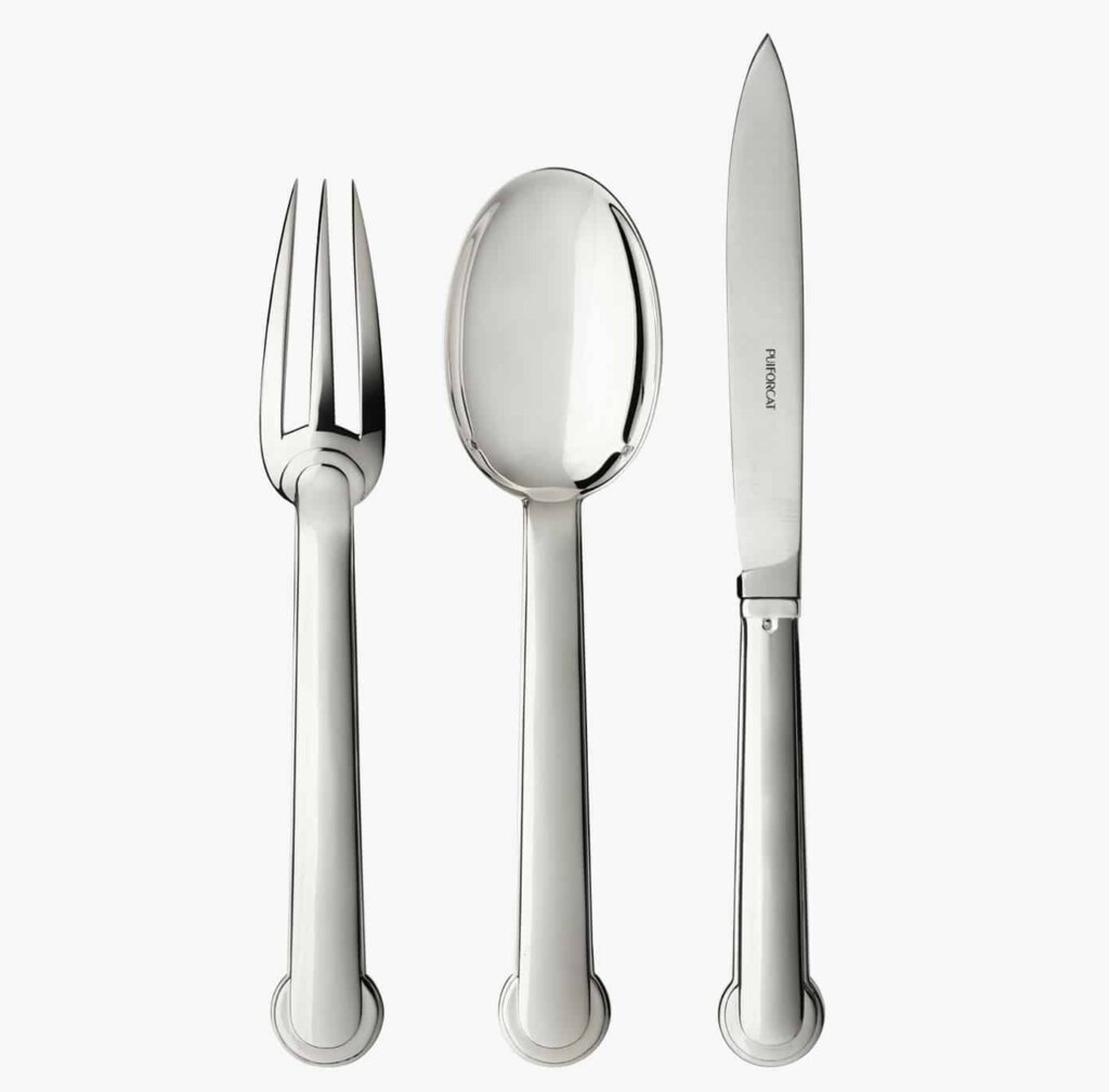 Puiforcat - collection Annecy en argent massif - set de trois couverts de table