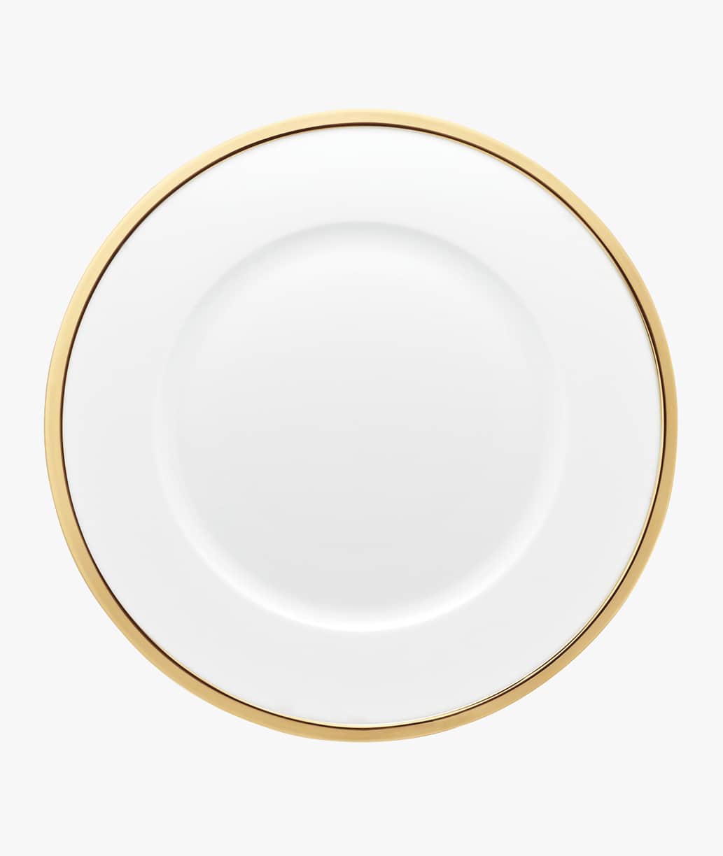 Puiforcat Cercle d'orfèvre collection in porcelain and sterling silver - american plate with a gold gilt finish