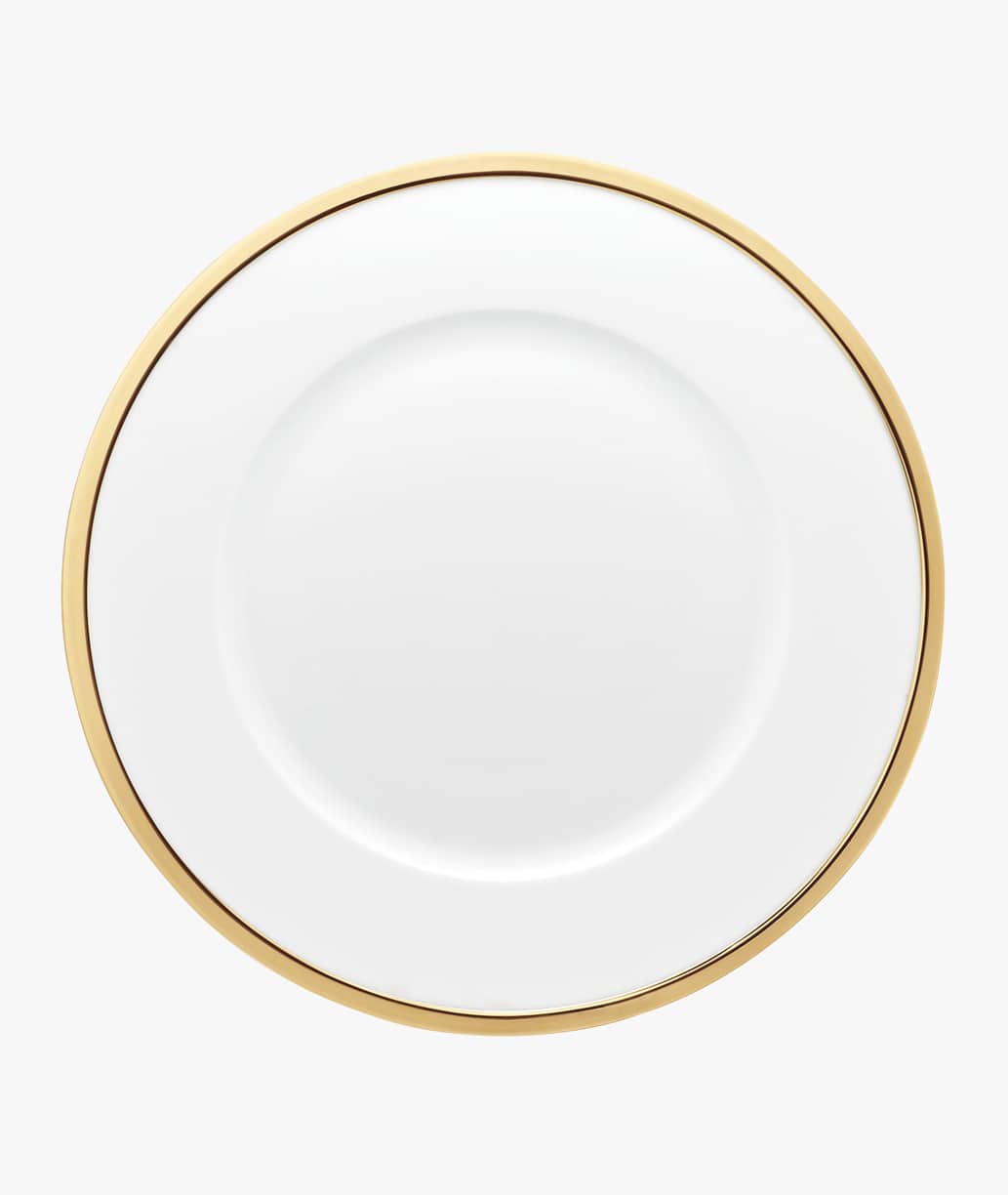 Puiforcat Cercle d'orfèvre collection in porcelain and sterling silver - american plate with a gold gilt finish