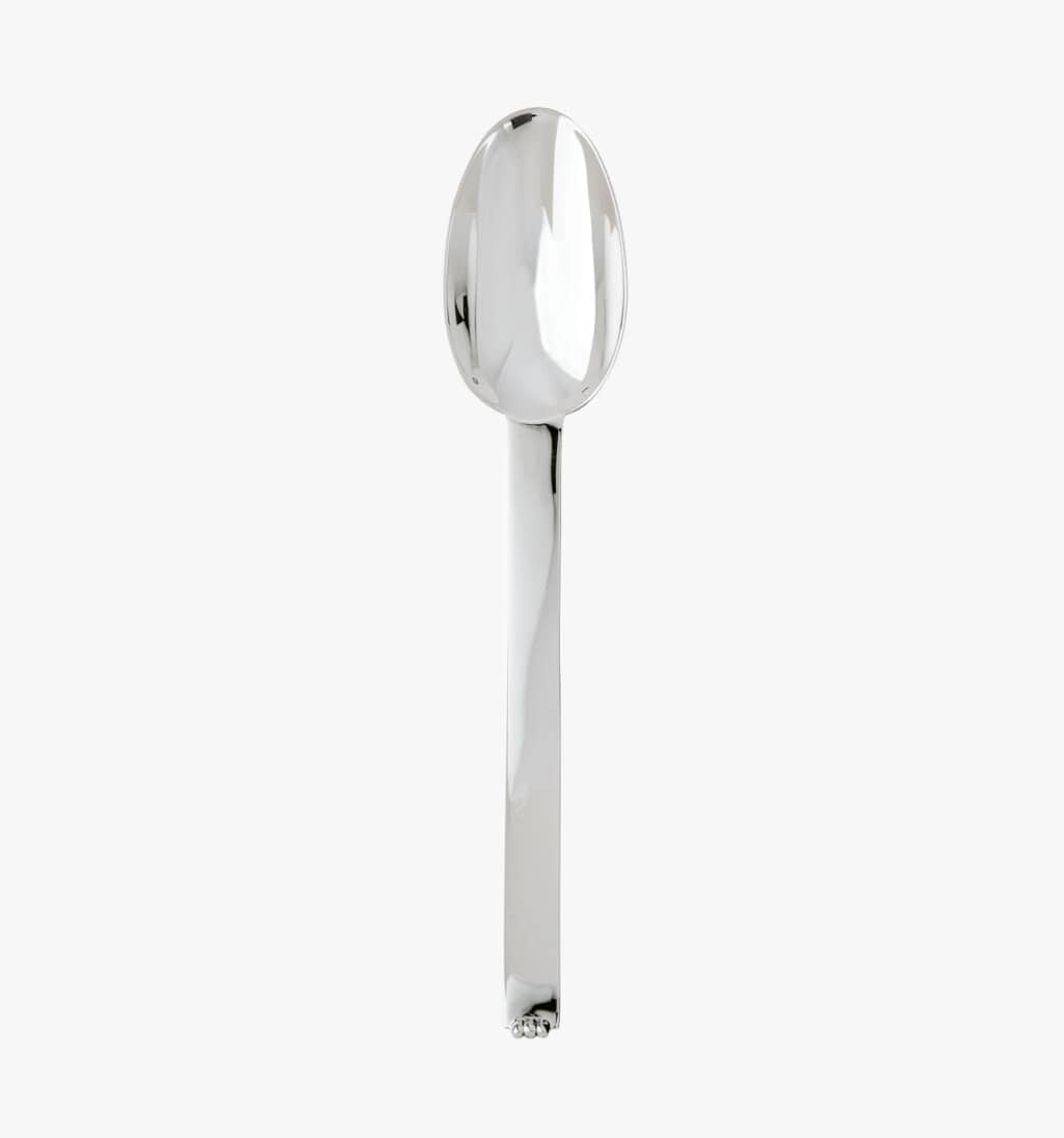Serving spoon from Deauville collection in sterling silver