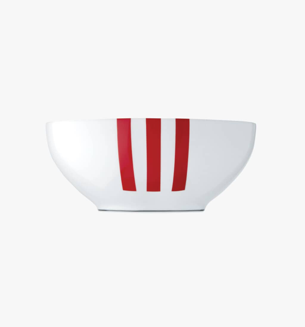 Porcelain salad bowl from Initiales collection from Puiforcat