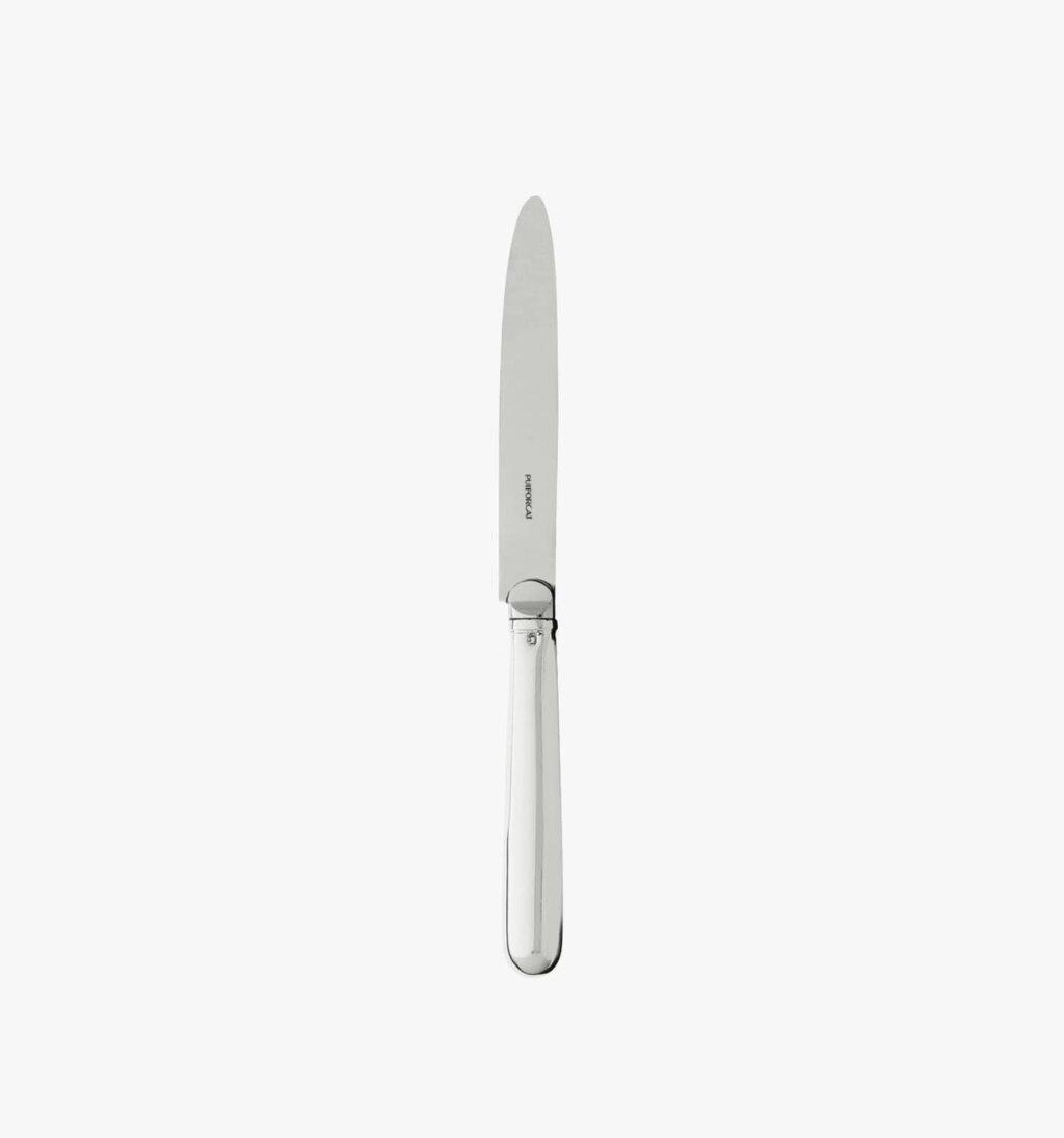 Puiforcat Louvois collection dessert knife in sterling silver