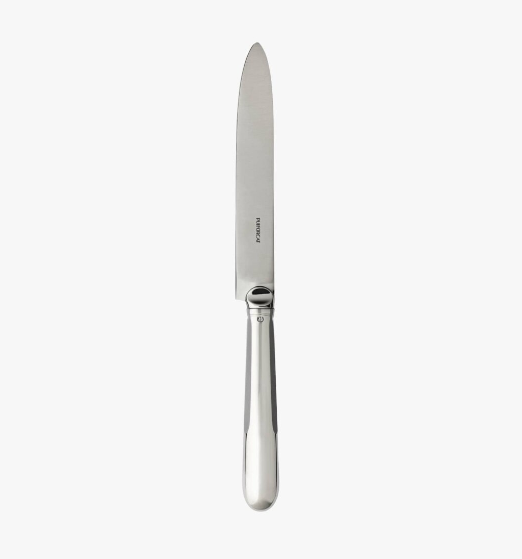 Puiforcat Louvois collection table knife in sterling silver