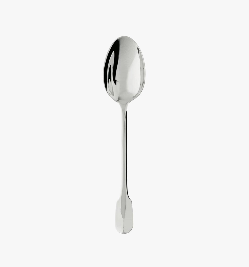 Serving spoon from Louvois collection from Puiforcat in sterling silver