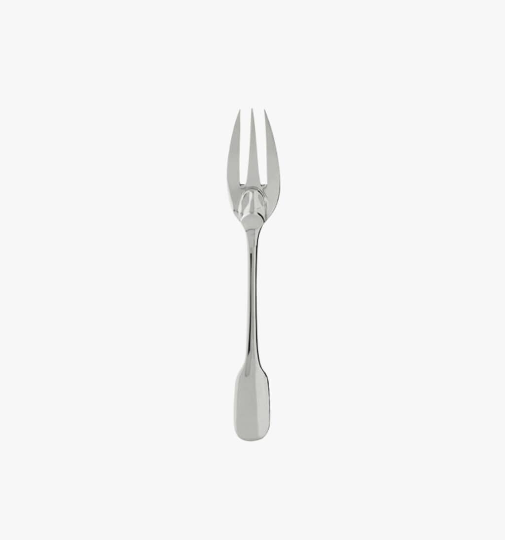 Fish fork from Louvois collection from Puiforcat in sterling silver