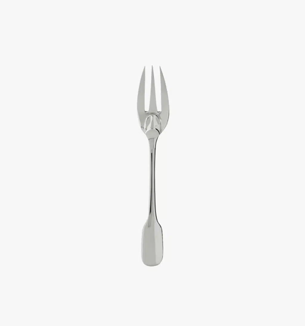 Fish fork from Louvois collection from Puiforcat in sterling silver