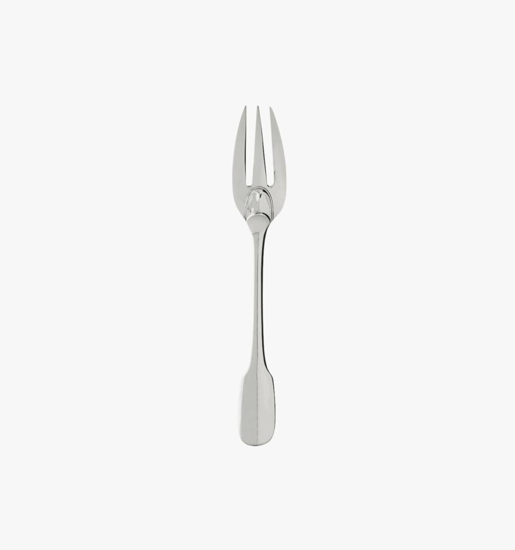 Salad fork from Louvois collection from Puiforcat in sterling silver