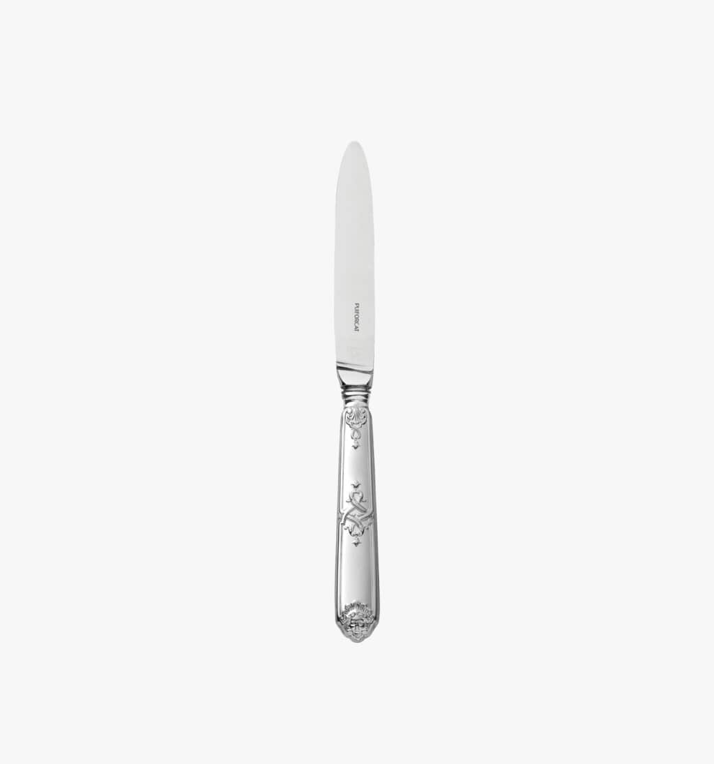 Dessert knife in sterling silver from Molière Mascaron collection from Puiforcat