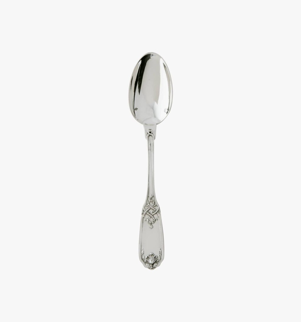 Tea spoon in sterling silver from Molière Mascaron collection from Puiforcat