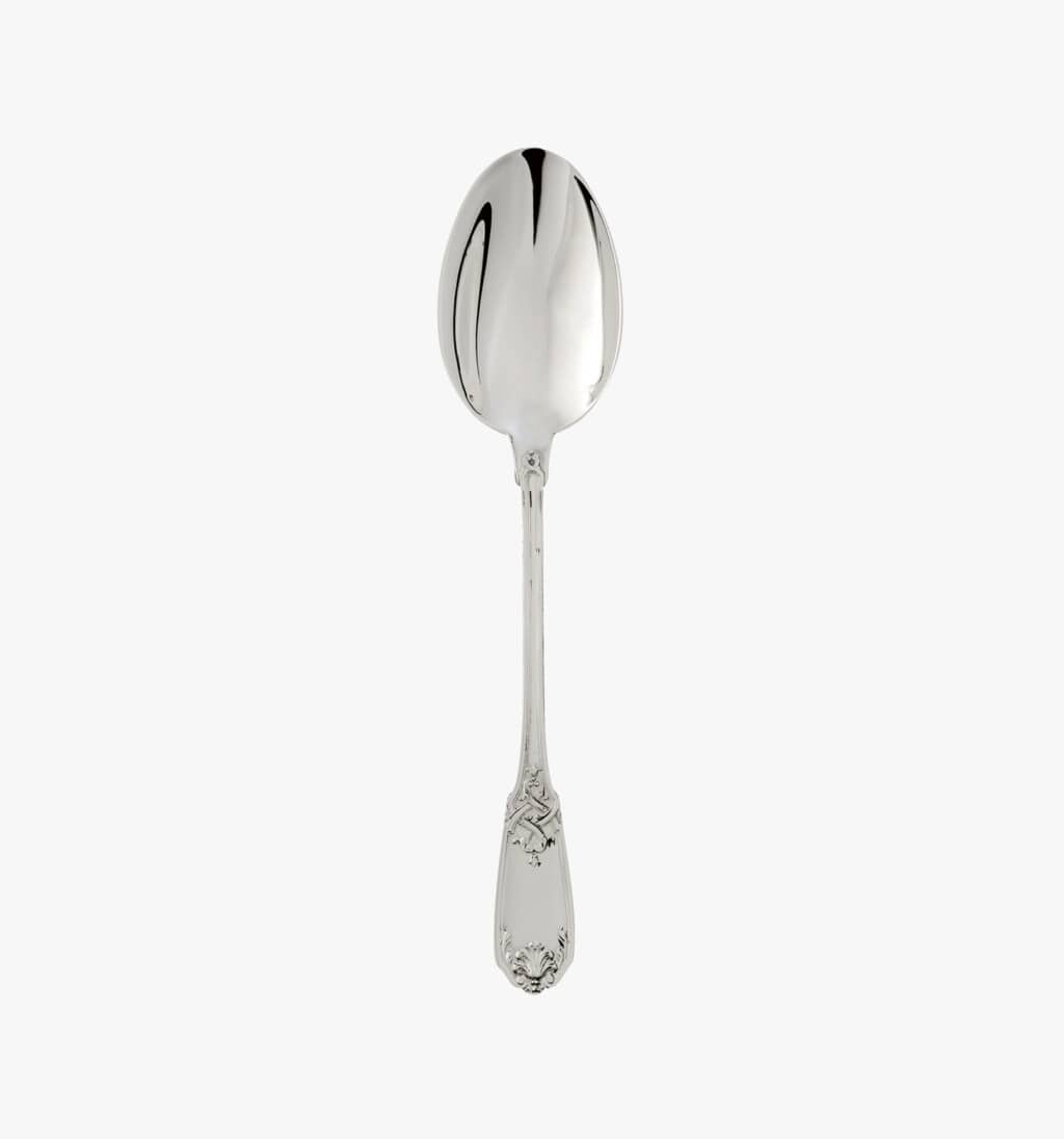Serving spoon in sterling silver from Molière Mascaron collection from Puiforcat
