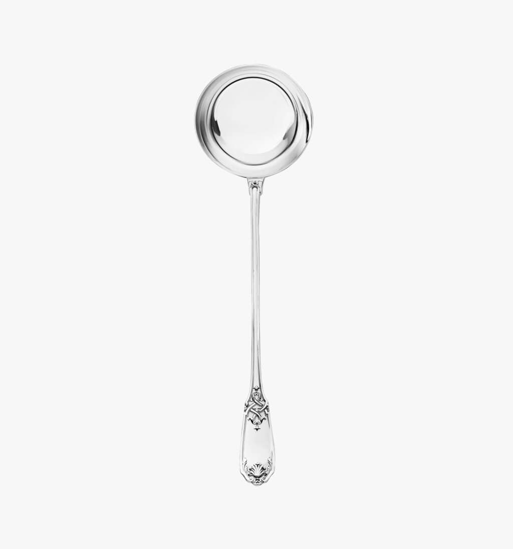 Soup laddle in sterling silver from Molière Mascaron collection from Puiforcat