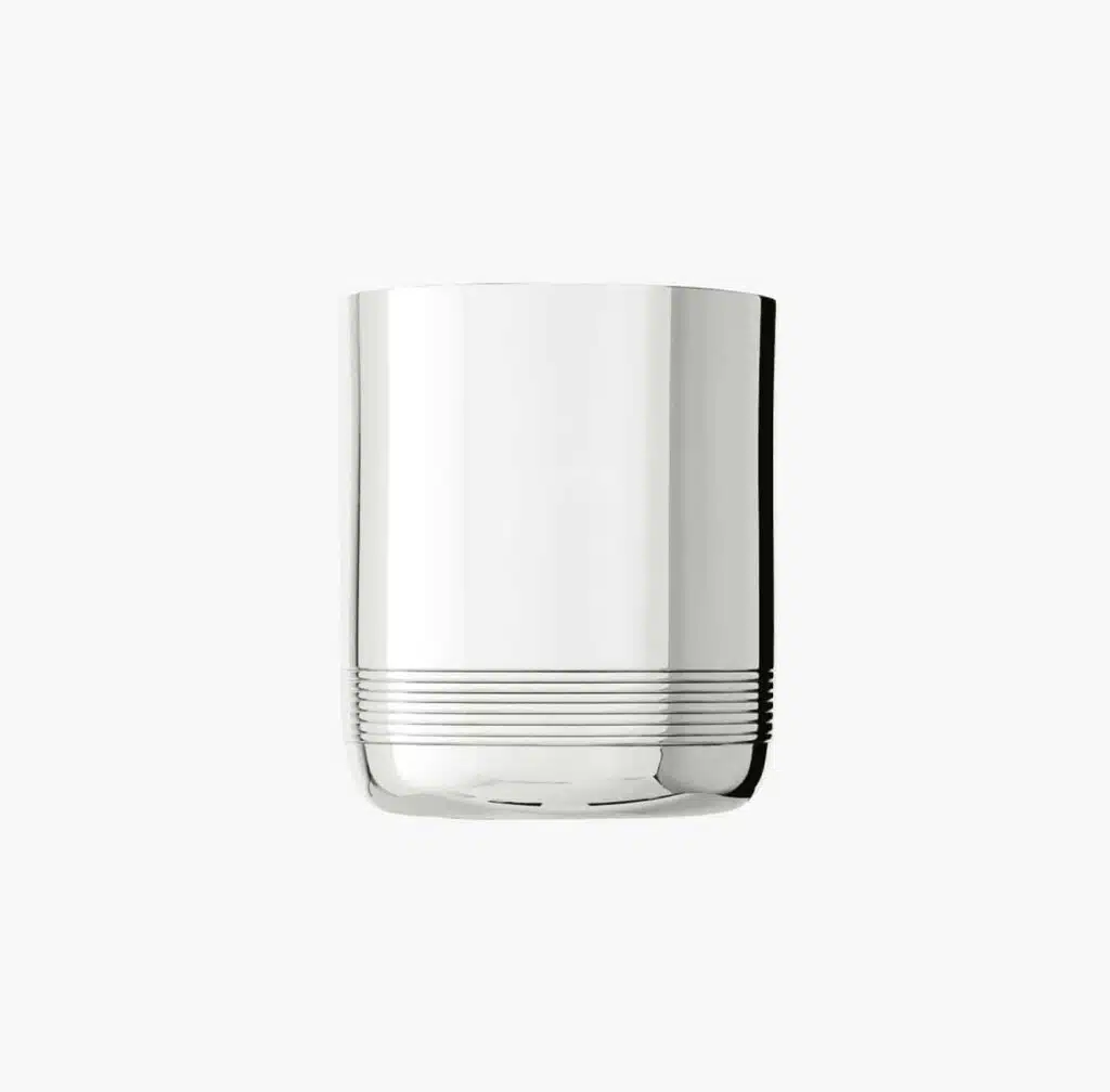 Tumbler in sterling silver from Narcisse collection from Puiforcat