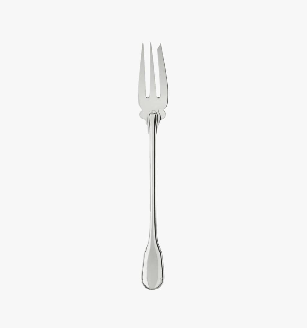 Serving fork in sterling silver from Noailles collection from Puiforcat