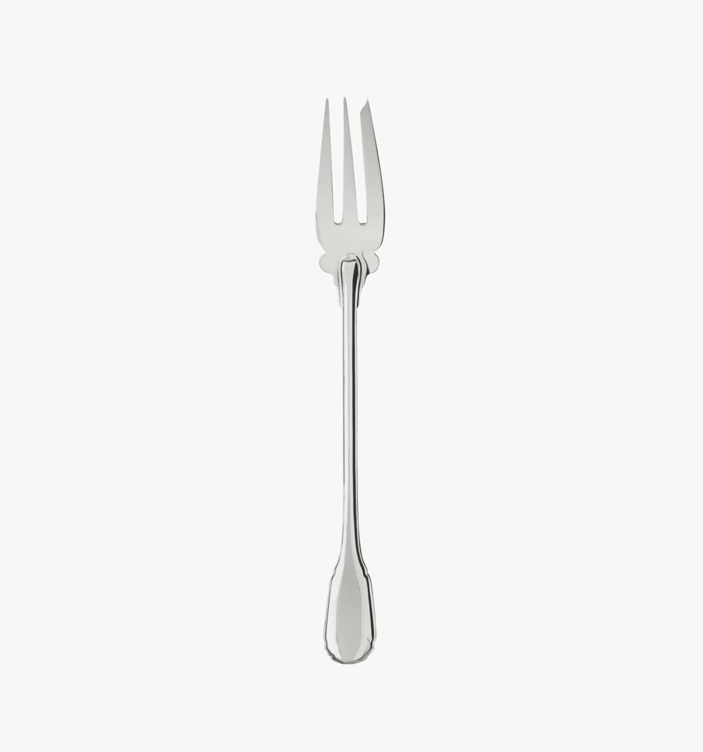 Serving fork in sterling silver from Noailles collection from Puiforcat