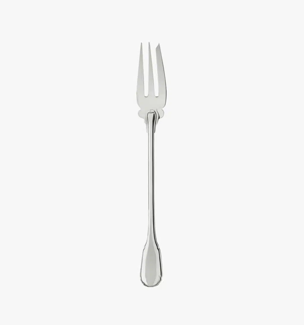 Serving fork in sterling silver from Noailles collection from Puiforcat