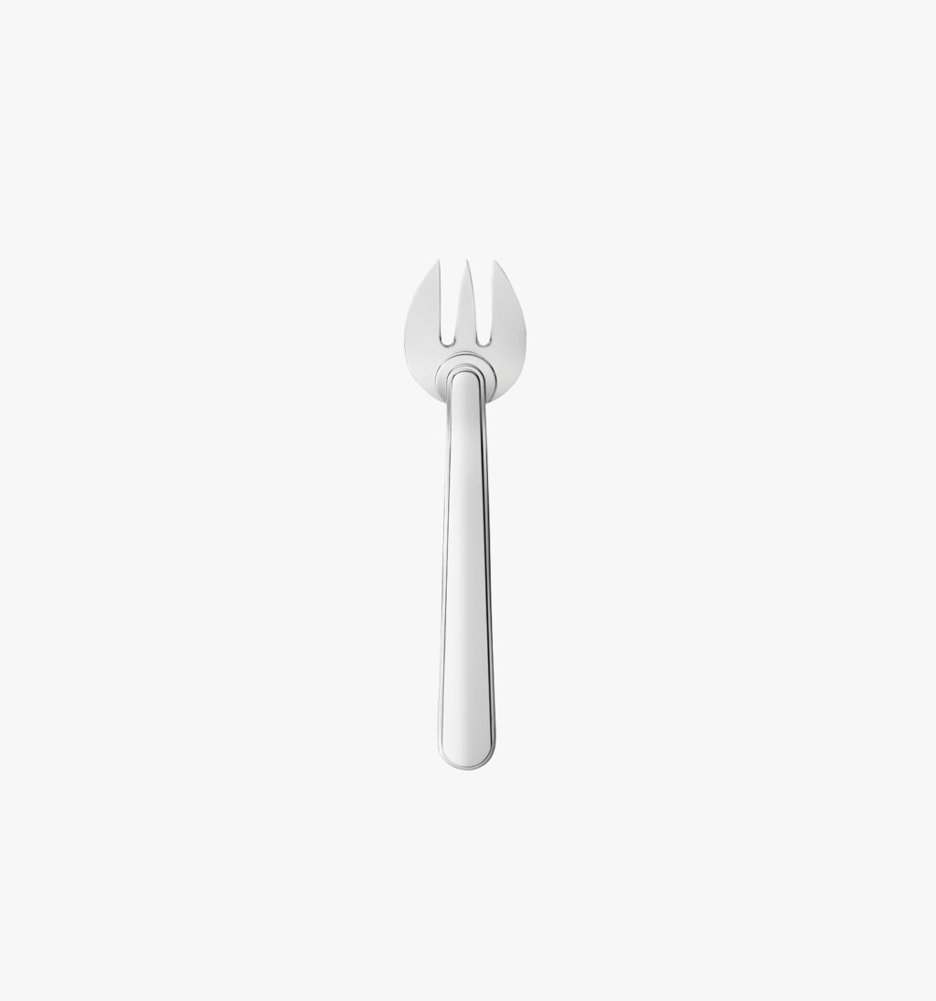 Oyster fork in silver plated from Normandie collection from Puiforcat