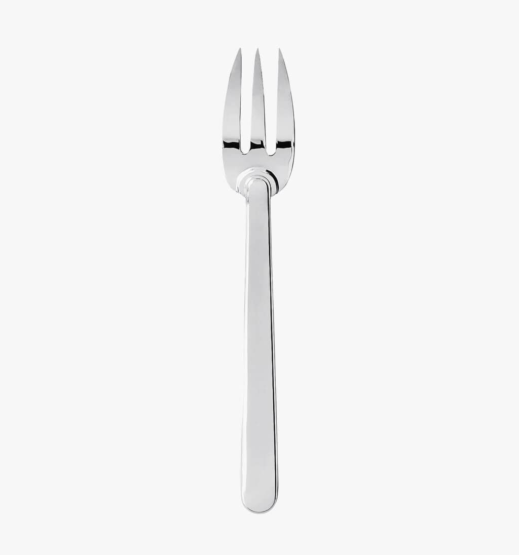 Serving fork in silver plated from Normandie collection from Puiforcat