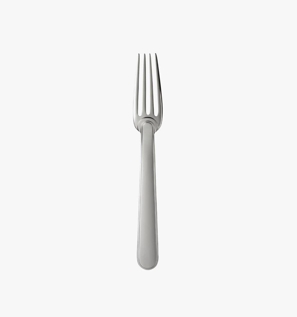 Table fork in silver plated from Normandie collection from Puiforcat