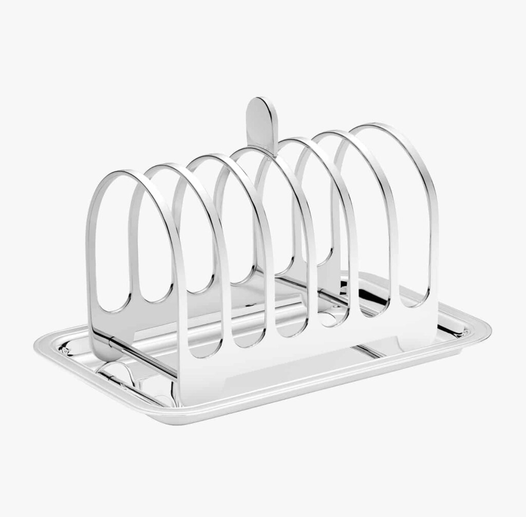 Toast holder in silver plated from Normandie collection from Puiforcat