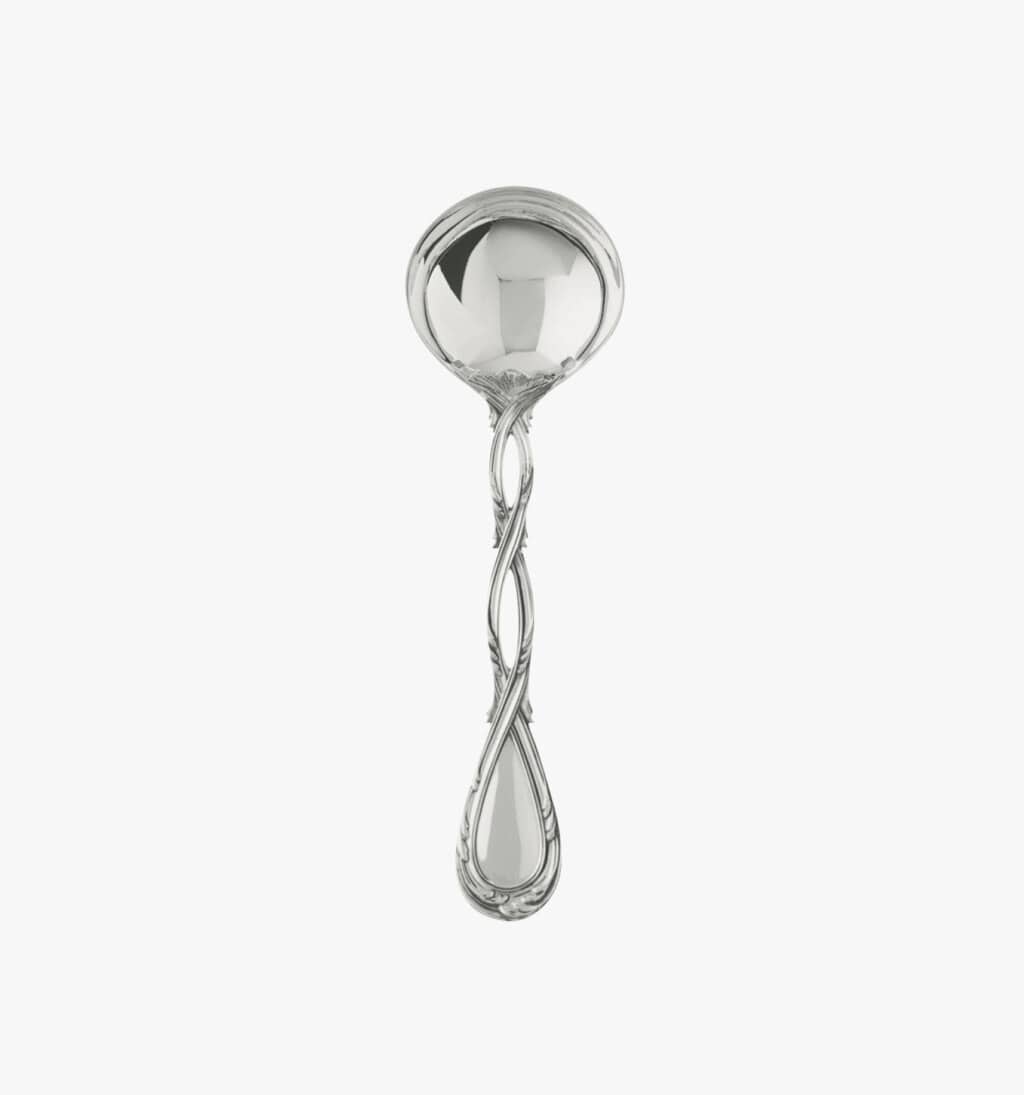 Caviar, jam, bouillon spoon in sterling silver from collection Royal from Puiforcat