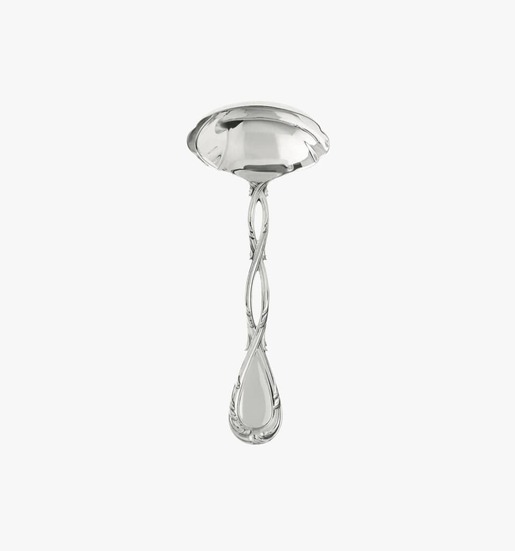 Leaf and gravy spoon in sterling silver from collection Royal from Puiforcat