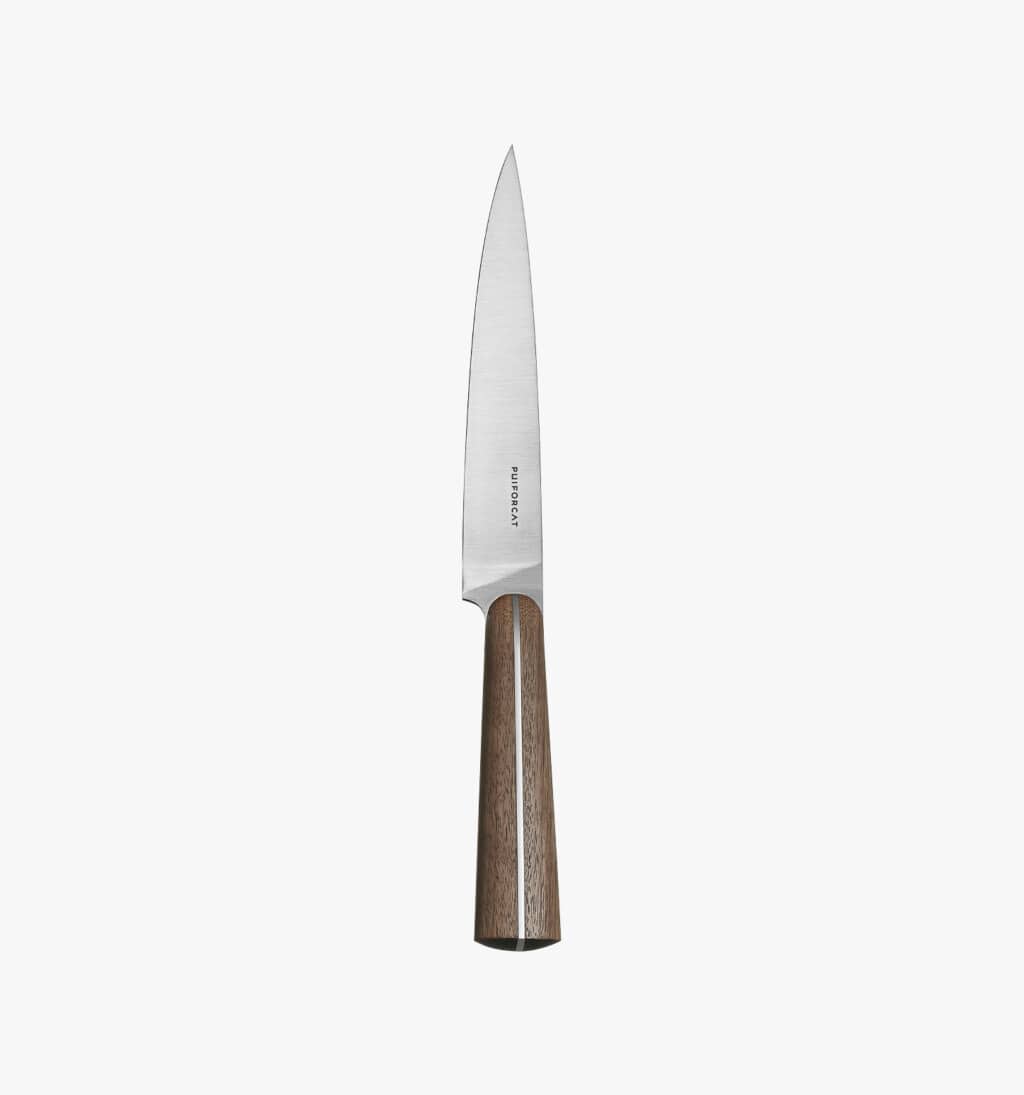 Lifting knife from Couteaux d'orfèvre collection in sterling steel and wood