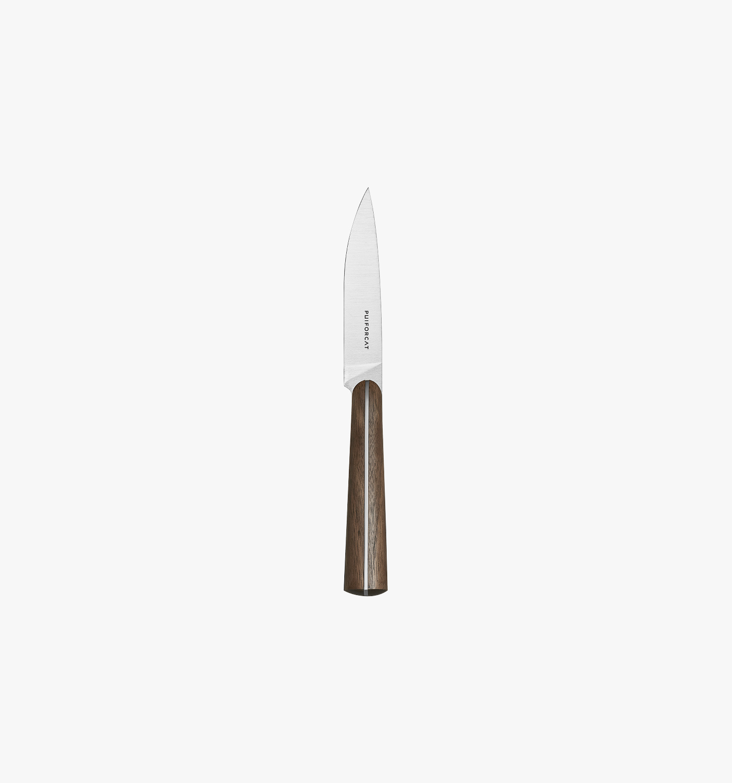 Couteau d'office de la collection Couteaux d'Orfèvre en acier massif et bois de Puiforcat