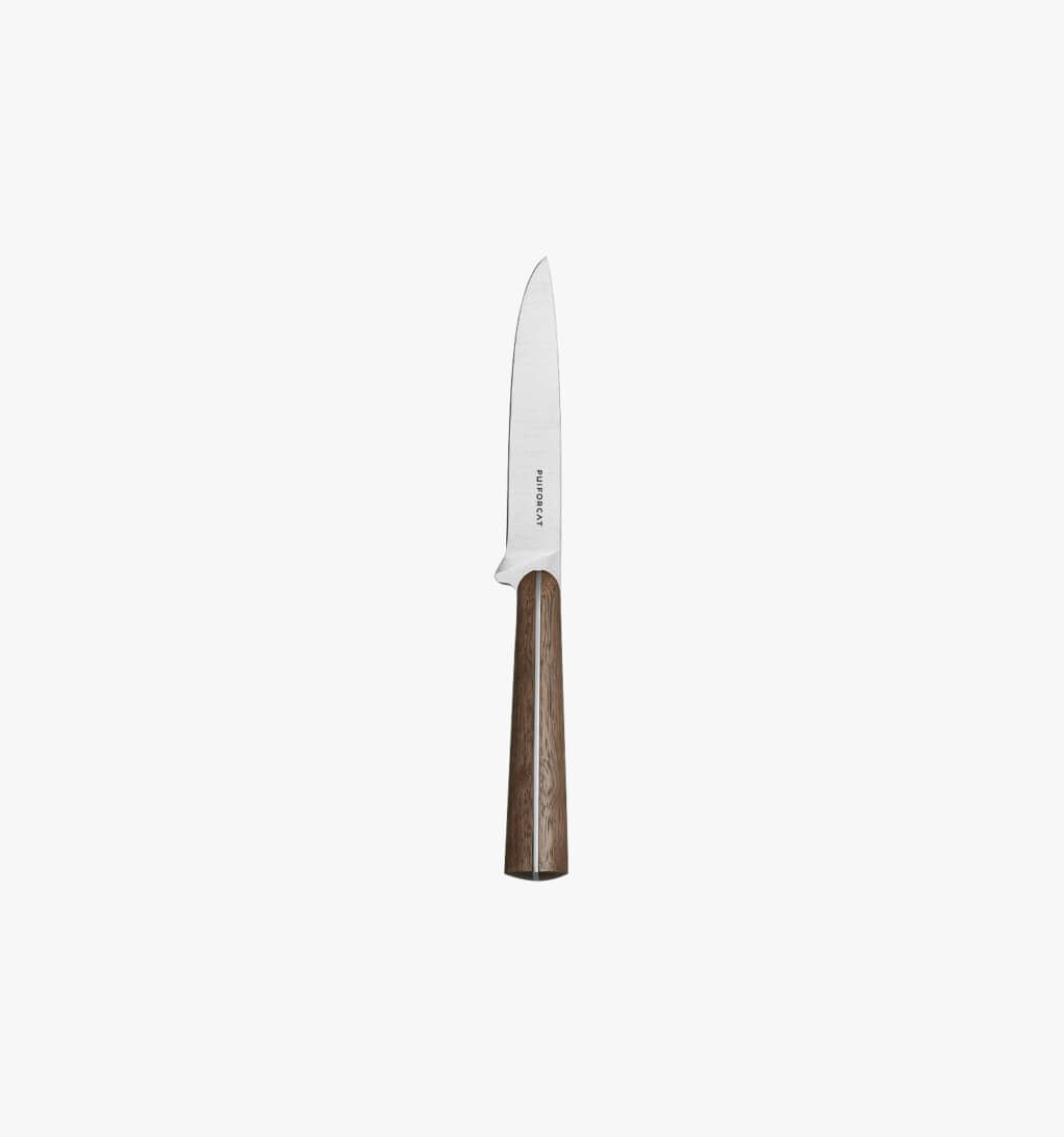 Couteau à steak de la collection Couteaux d'Orfèvre en acier massif et bois de Puiforcat