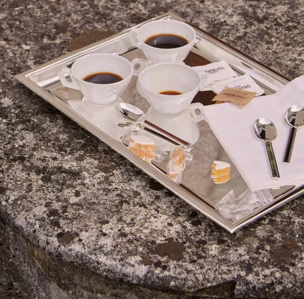 Plateau Euclide sur les marches d'une maison