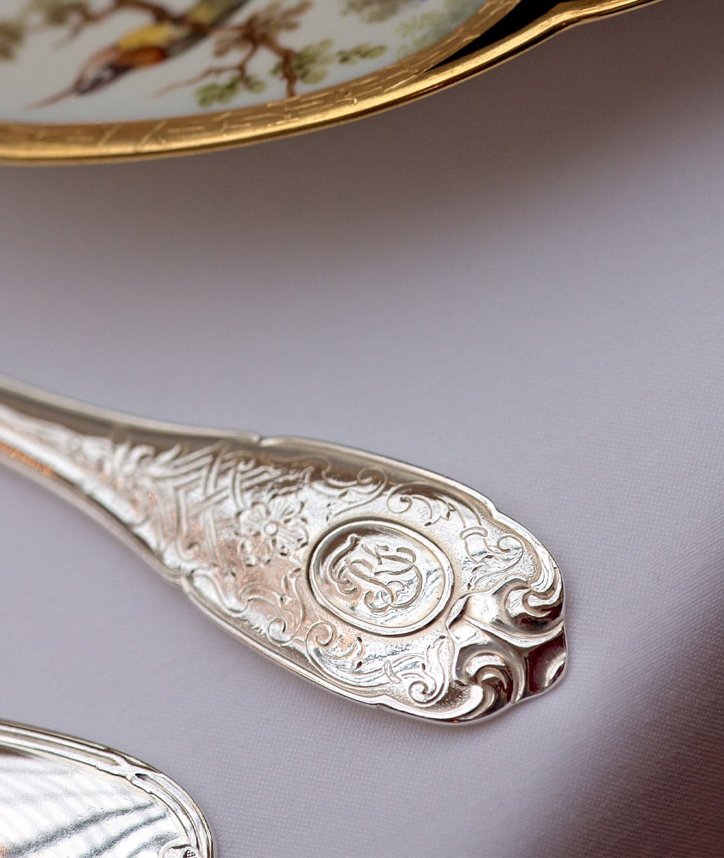 Couverts de la collection Elysée gravé des initiales RF pour République Française