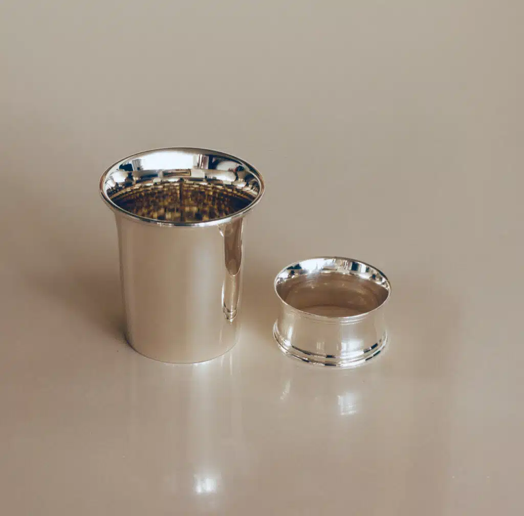 Collection Cyclamen - timbale et rond de serviette