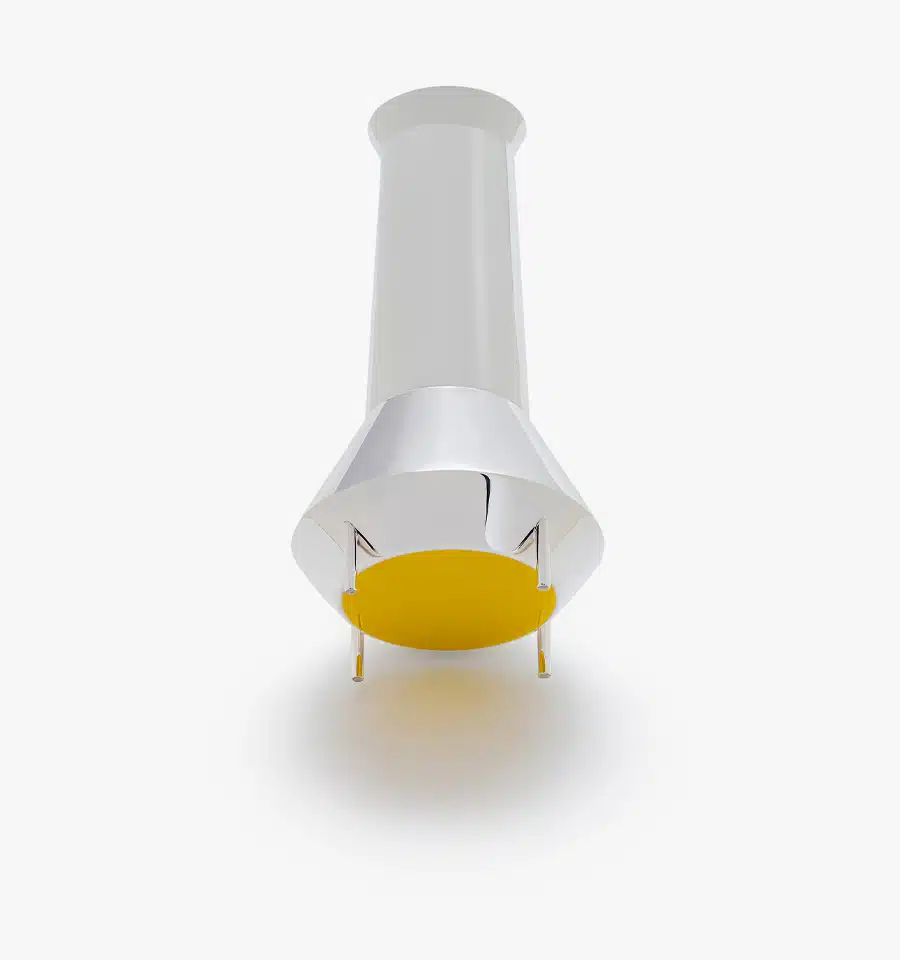 Carafe jaune de la collection Kanmi réalisée en collaboration avec Tomás Alonso