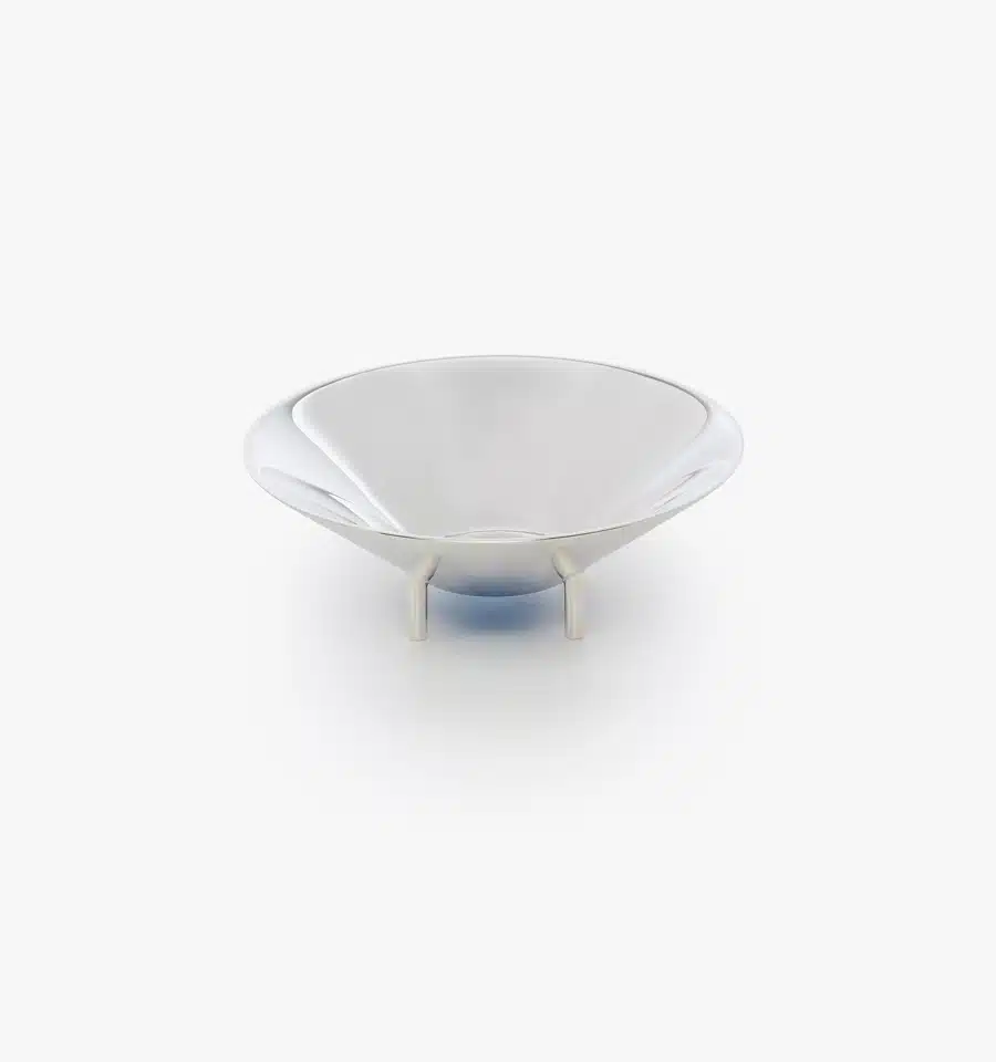 Verre 01 Bleu Mikonos de la collection Kanmi réalisée en collaboration avec Tomás Alonso