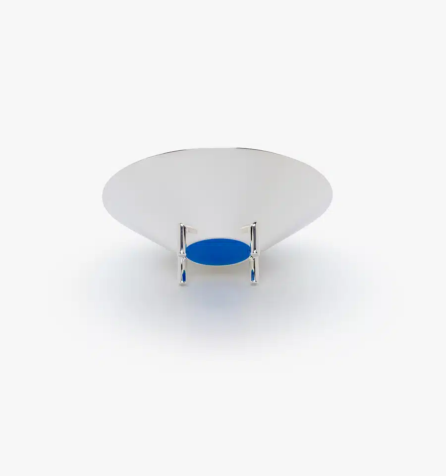 Verre 01 Bleu Mikonos de la collection Kanmi réalisée en collaboration avec Tomás Alonso