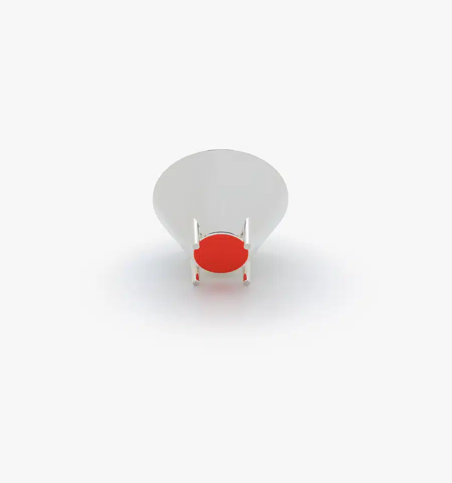 Verre rouge n°04 de la collection Kanmi réalisée en collaboration avec Tomás Alonso